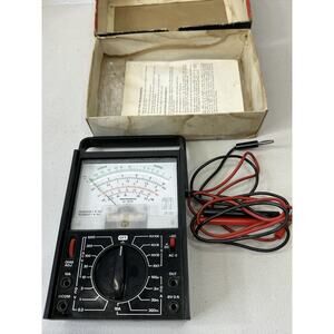 Radio Shack Micronta cat. no 22-203B 30,000 ohms/volt multimeter in box & Manual